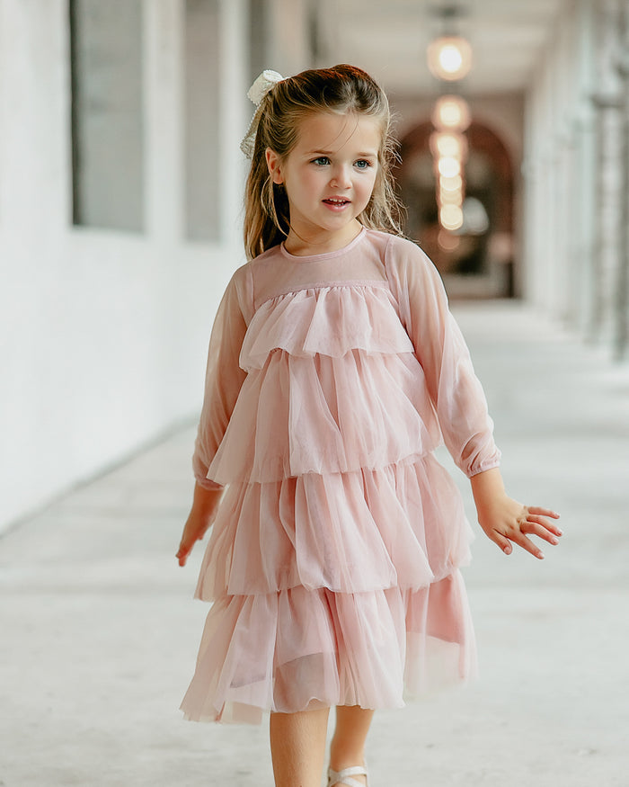 Thea Tulle Dress (soft pink) FINAL SALE