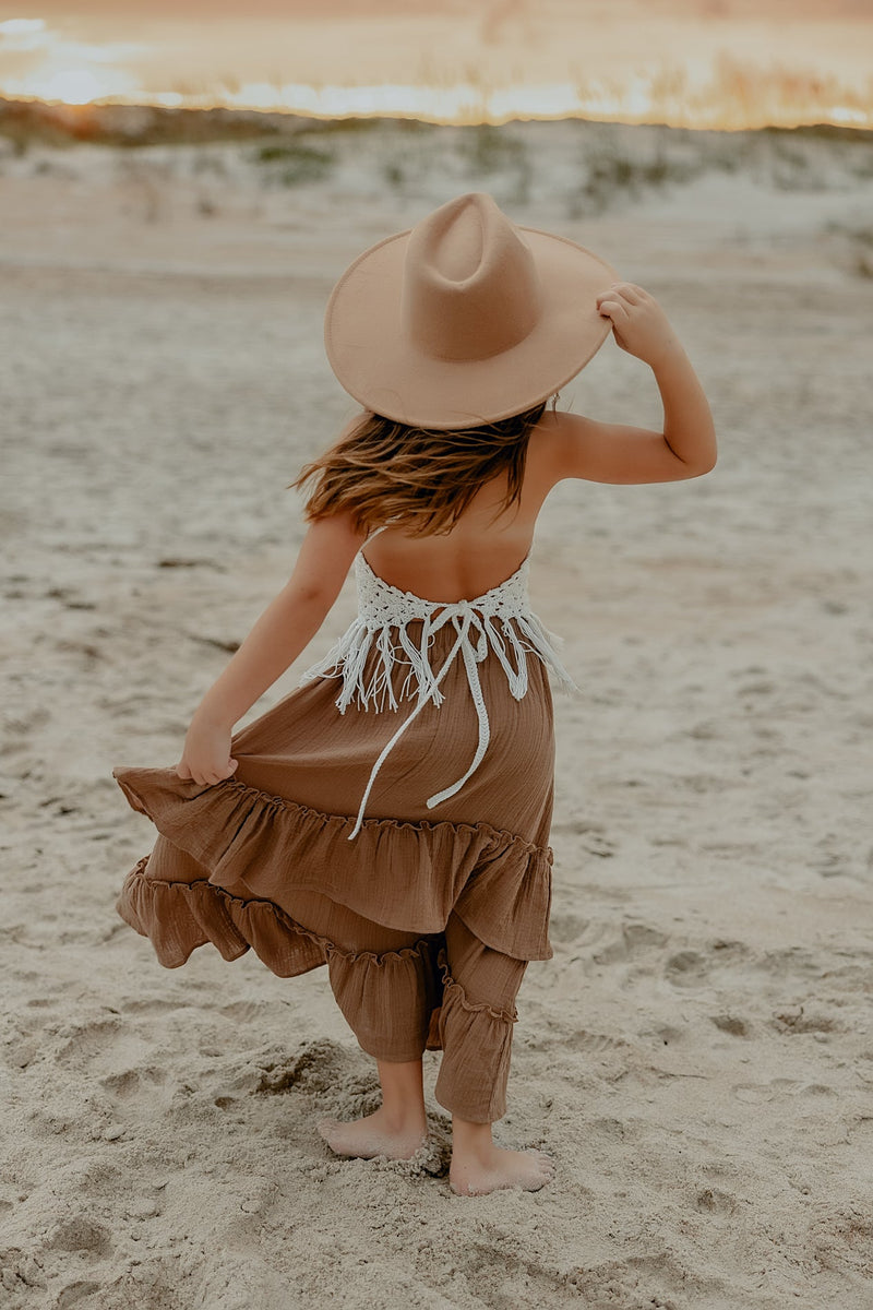 Mika Fringe Halter (cedar brown)