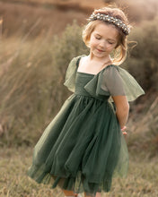 Load image into Gallery viewer, Fawn Tulle Dress (cypress green)