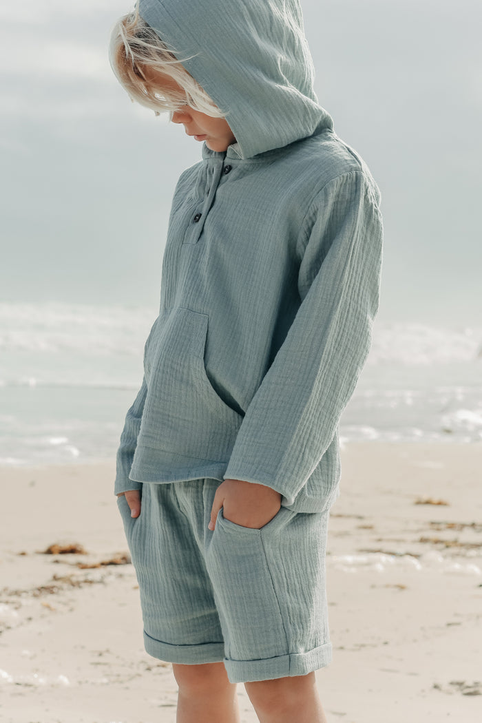 Men's Knox Hoodie (soft teal muslin)