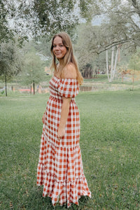 SS Women's Dress Women's Elle Dress (spice checkered)