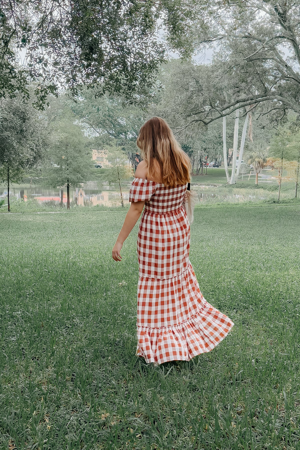 SS Women's Dress Women's Elle Dress (spice checkered)