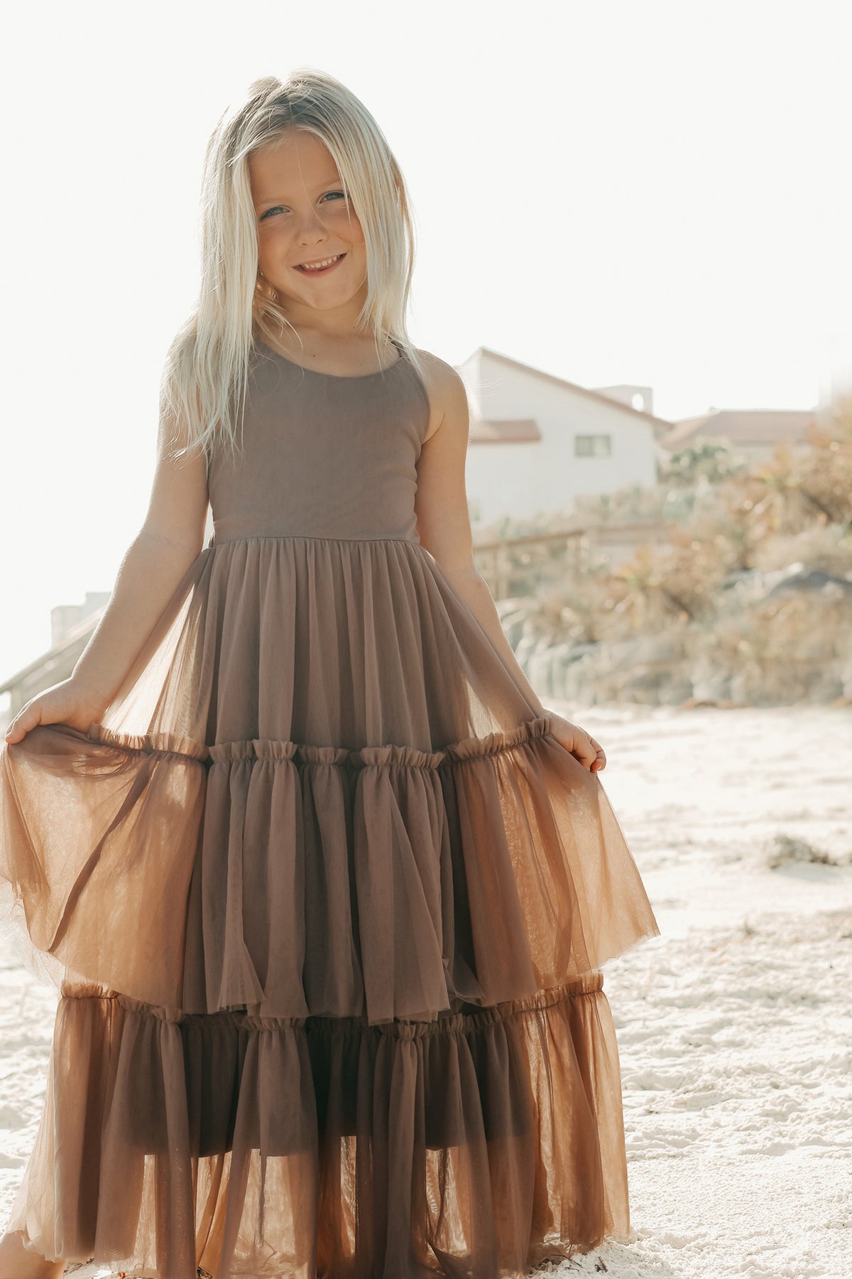 Wendy Dress (mocha tulle)