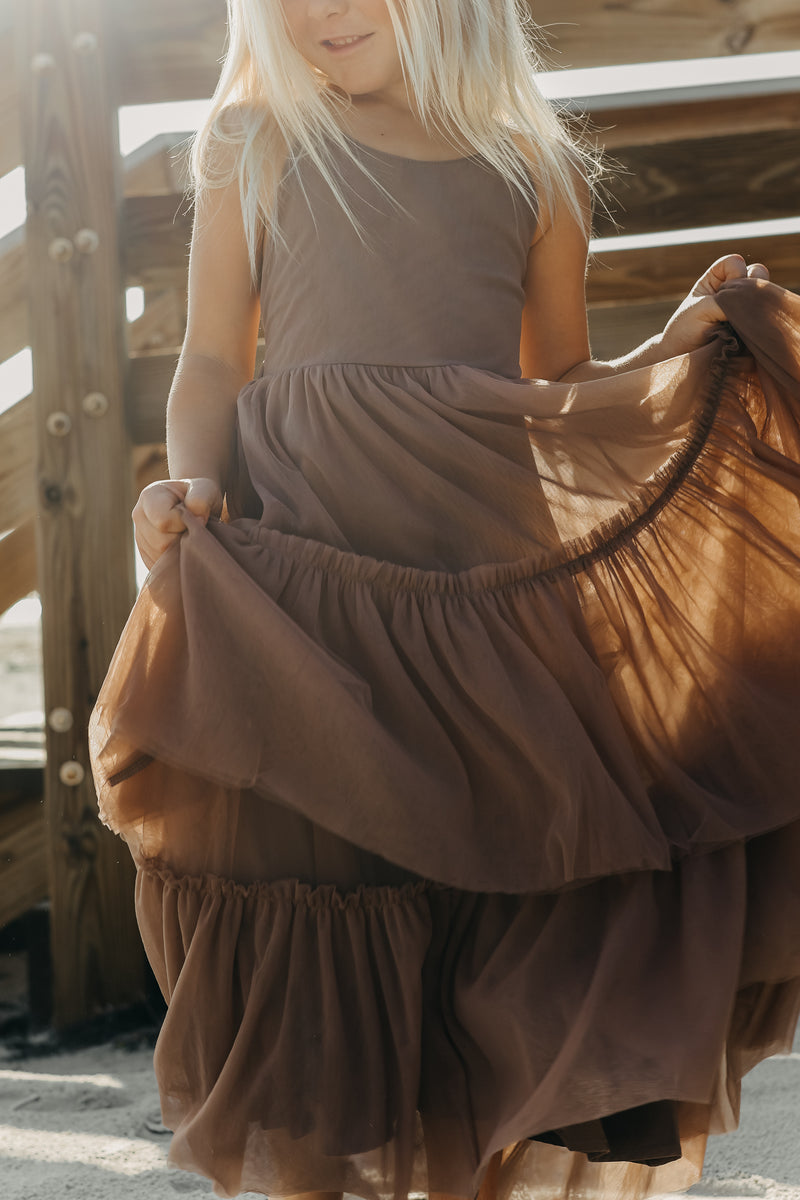 Wendy Dress (mocha tulle)