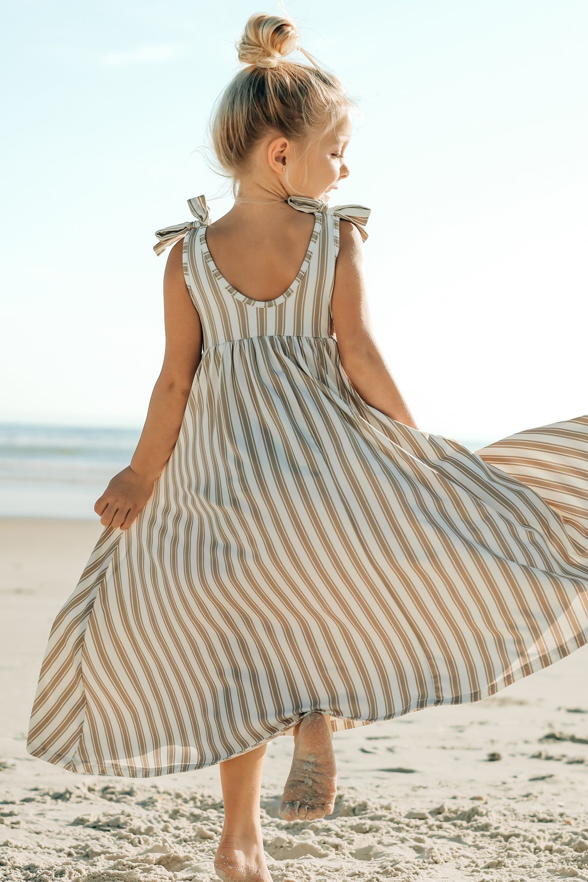 Liza Maxi Dress (ash stripe)