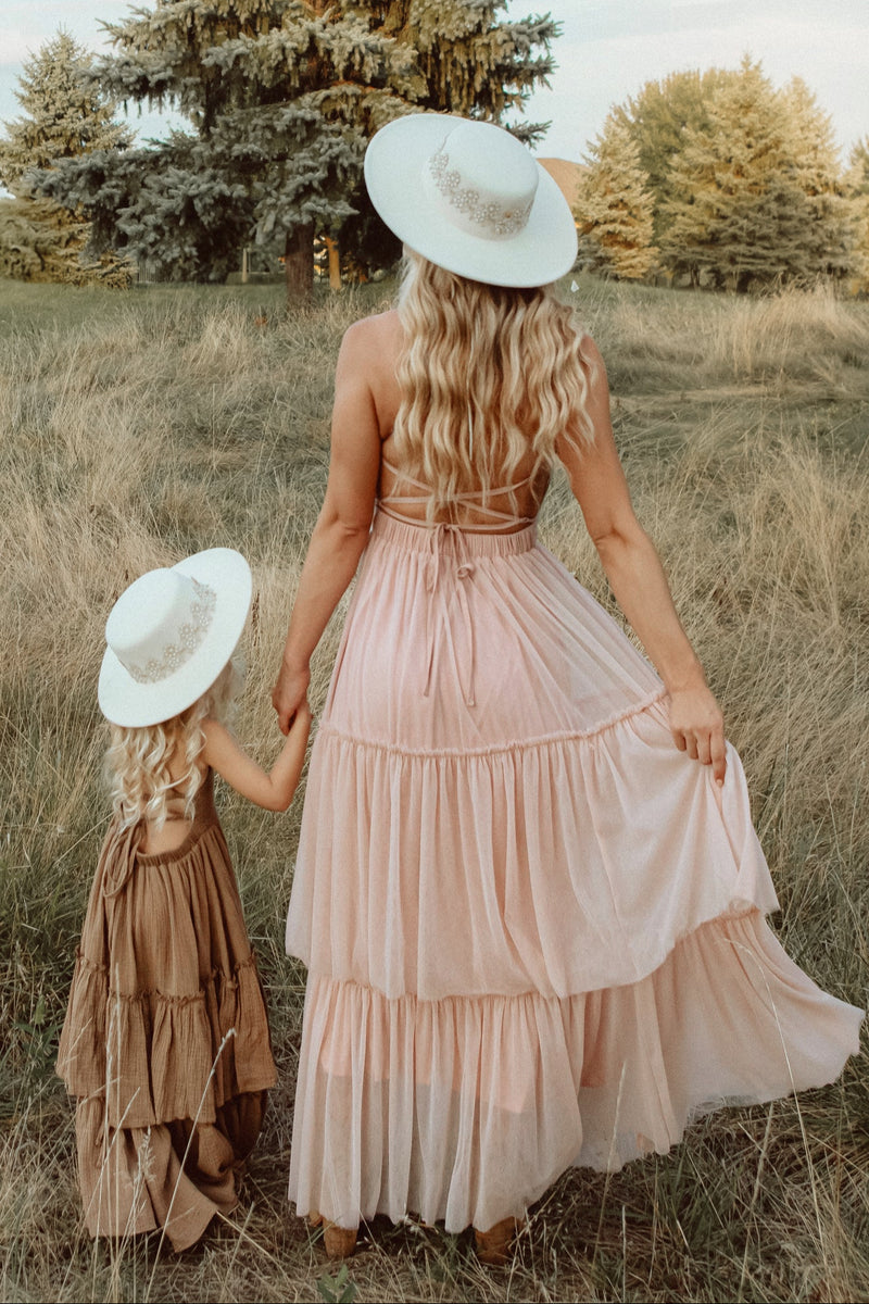 INDIE BLUE Women Women's Wendy Dress (soft pink tulle)