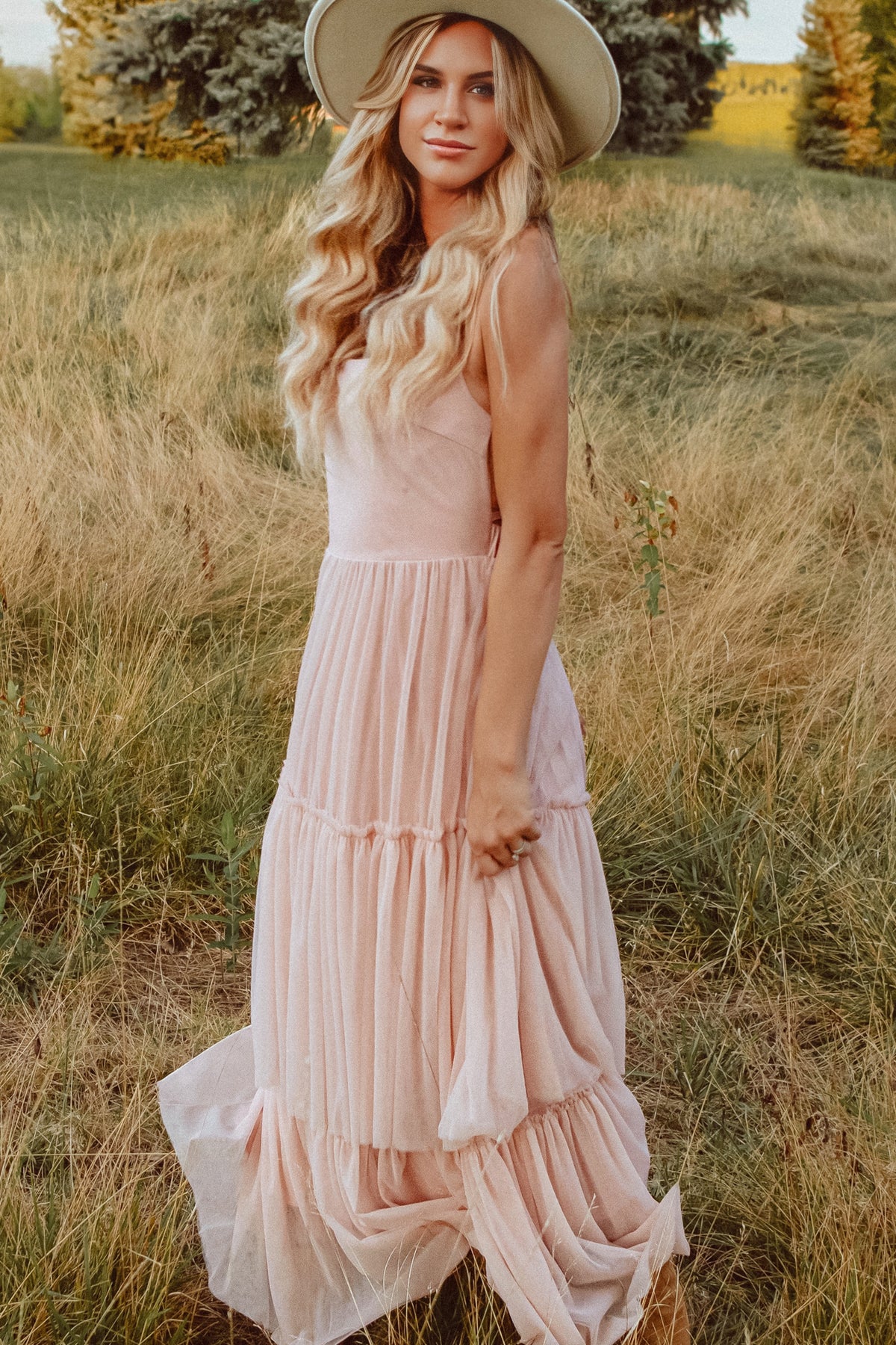 Women's Wendy Tulle Dress (soft pink)