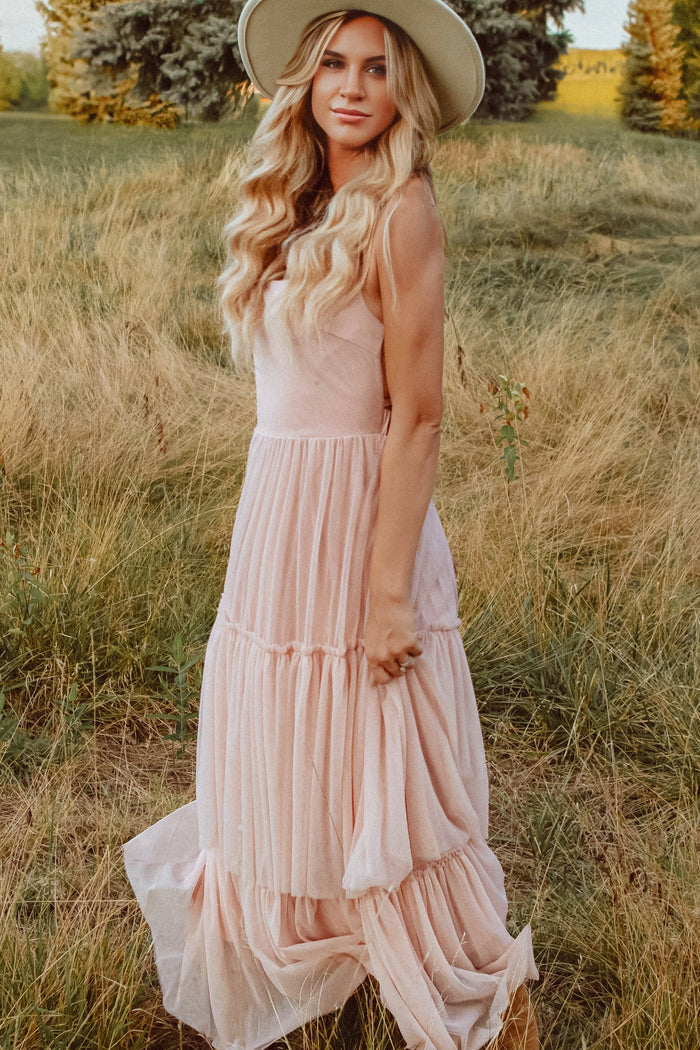 INDIE BLUE Women Women's Wendy Dress (soft pink tulle)