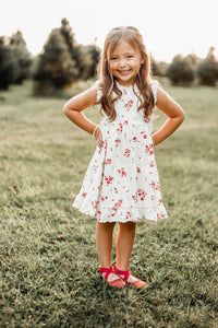 Emmylou (cutesy red floral) FINAL SALE