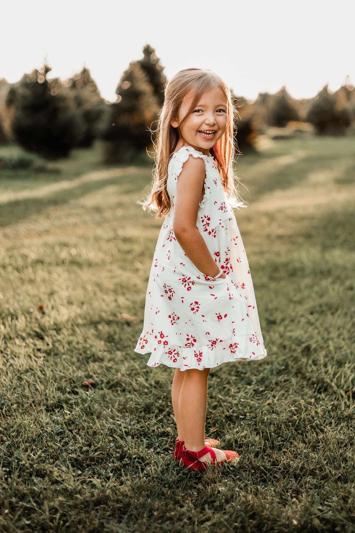 Emmylou (cutesy red floral)