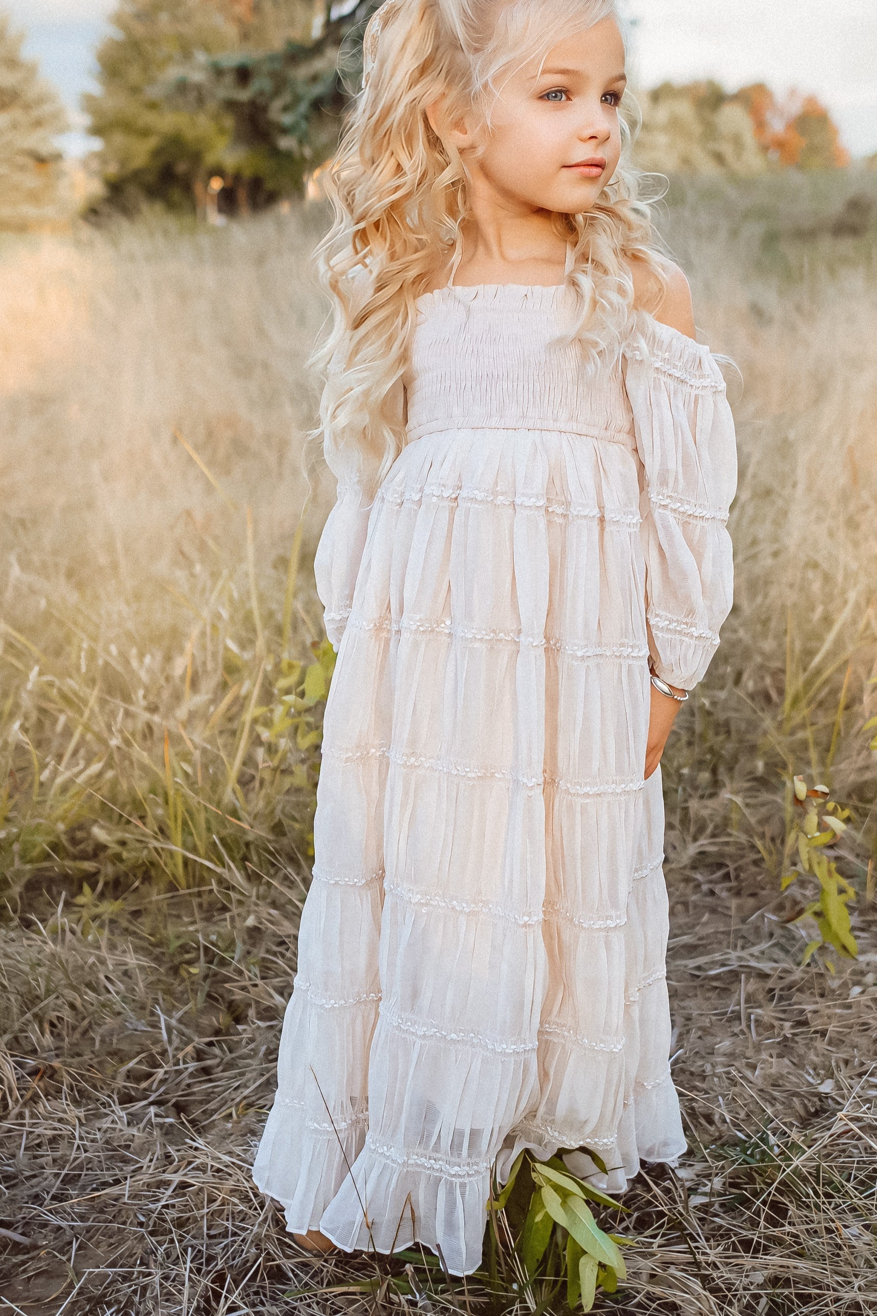 Pippa Maxi (natural chiffon) – INDIE BLUE