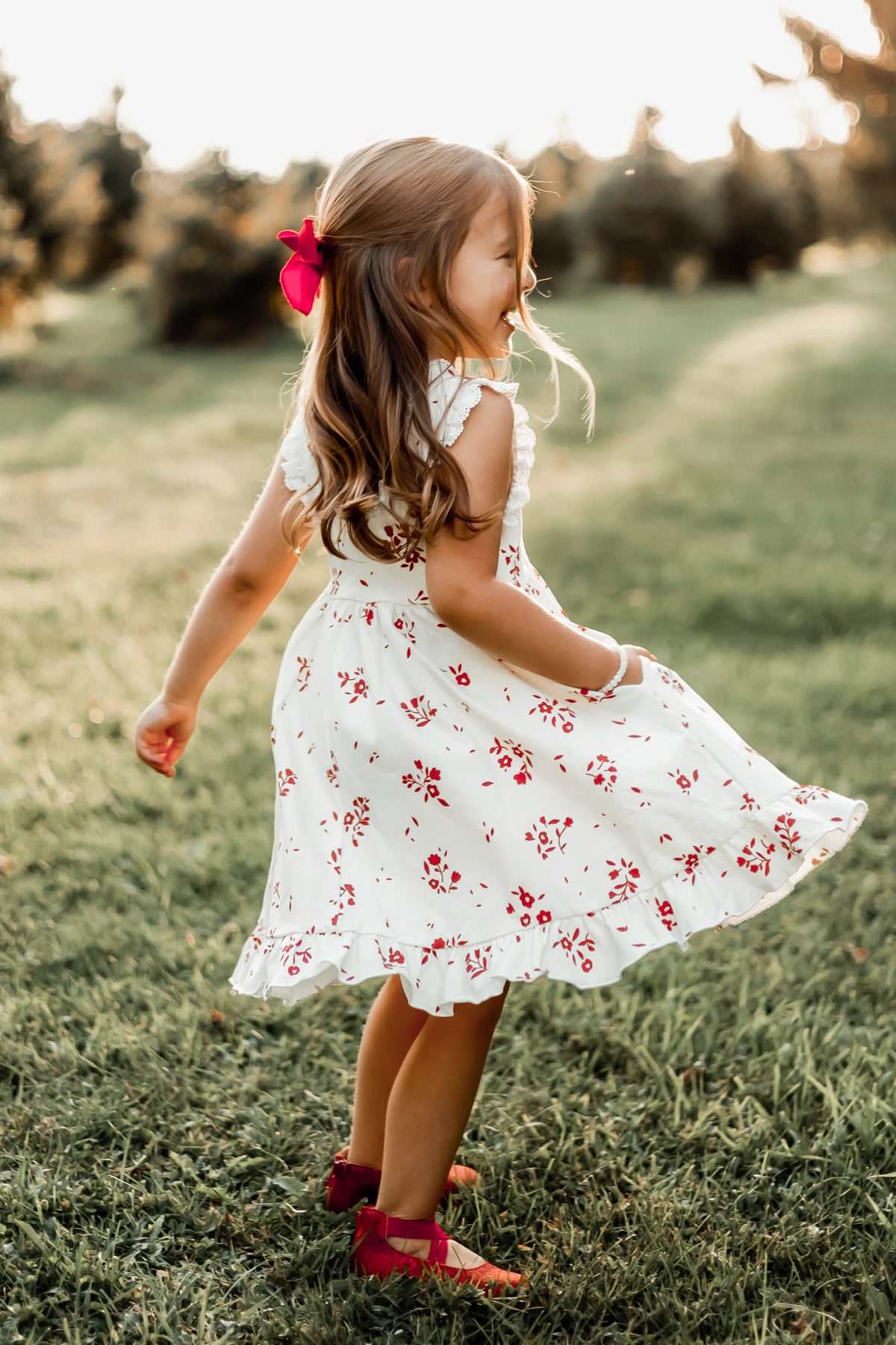 Emmylou (cutesy red floral)