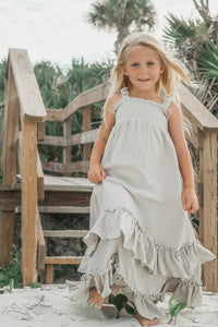 Macy Dress (soft gray muslin)