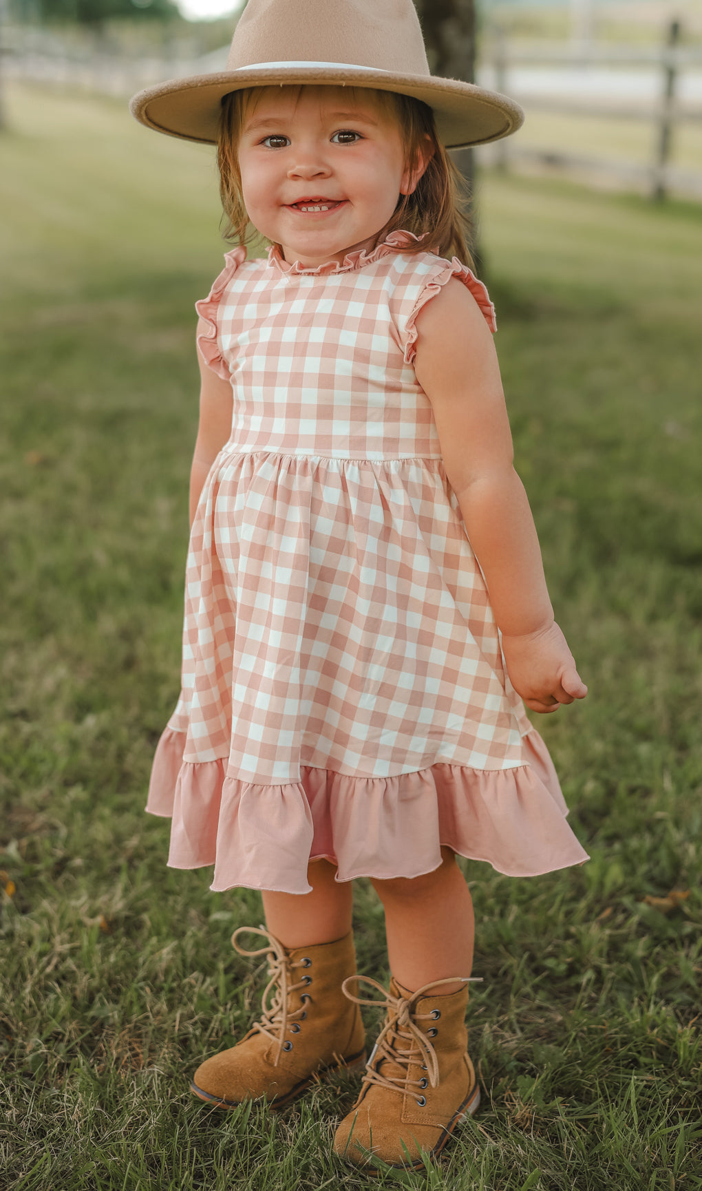 Emmylou (mauve gingham)