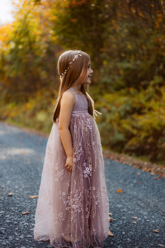 INDIE BLUE Dresses Fiona Lace Dress (lavender pink)