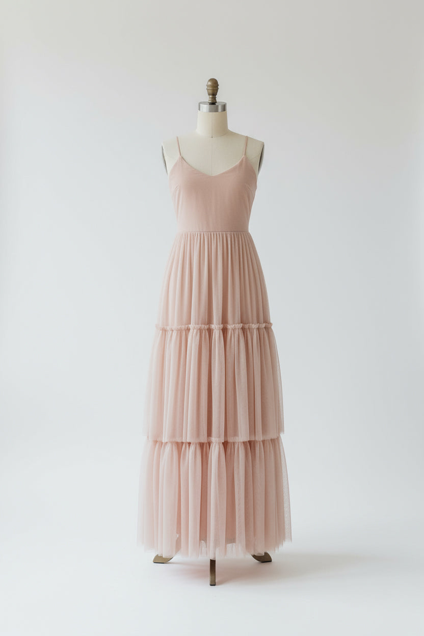 INDIE BLUE Women Women's Wendy Dress (soft pink tulle)