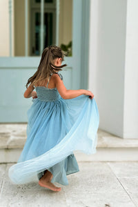 INDIE BLUE Dresses Isa Maxi (blue ombre tulle)