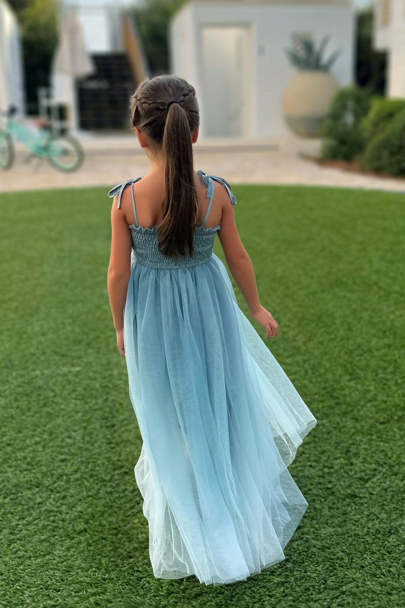 INDIE BLUE Dresses Isa Maxi (blue ombre tulle)