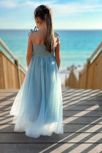 INDIE BLUE Dresses Isa Maxi (blue ombre tulle)