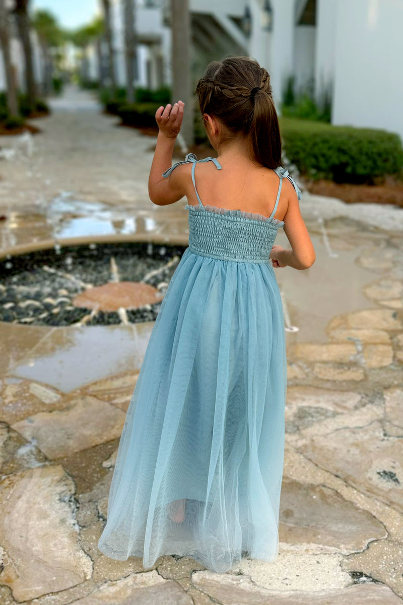 INDIE BLUE Dresses Isa Maxi (blue ombre tulle)