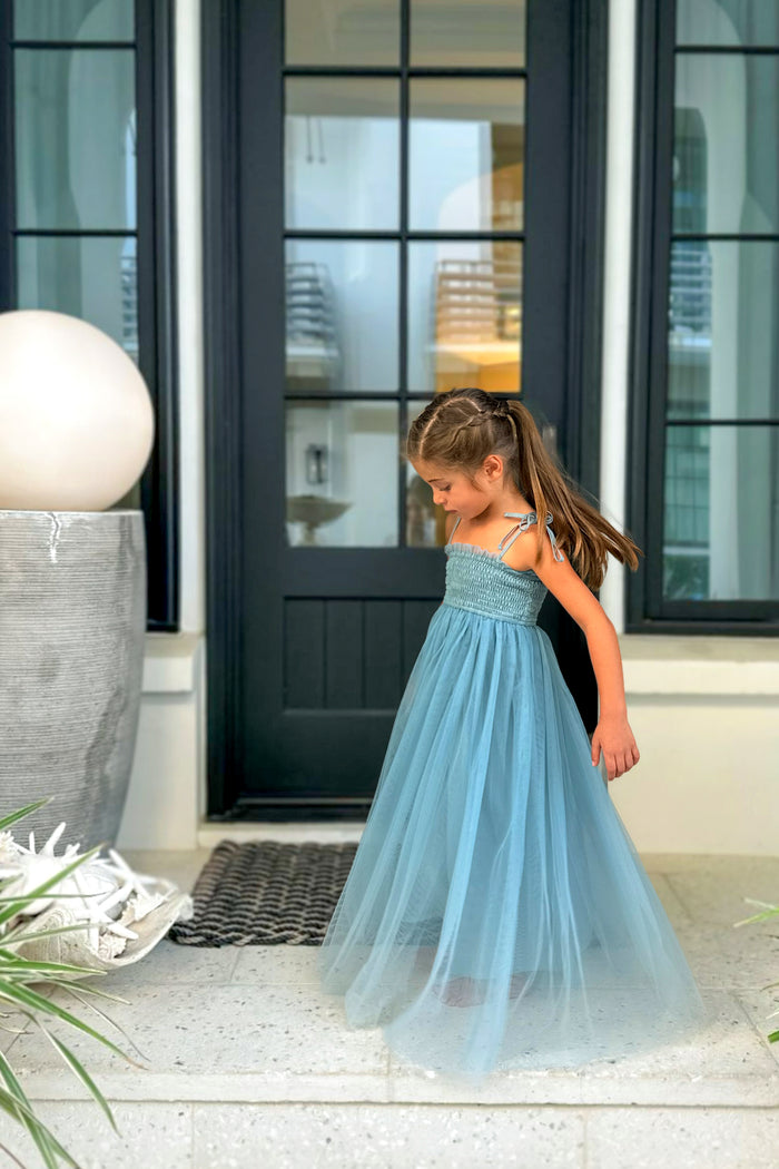 INDIE BLUE Dresses Isa Maxi (blue ombre tulle)