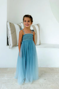 INDIE BLUE Dresses Isa Maxi (blue ombre tulle)