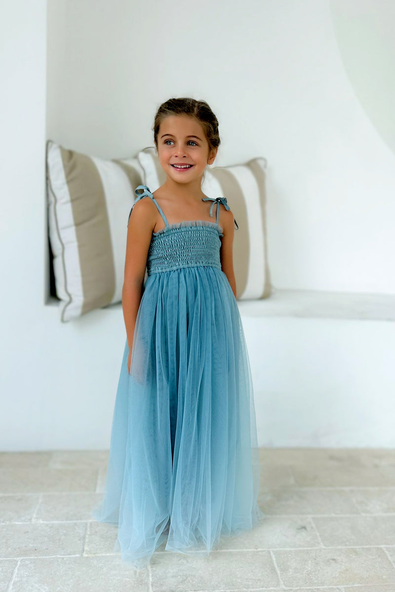 INDIE BLUE Dresses Isa Maxi (blue ombre tulle)