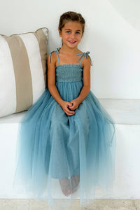 INDIE BLUE Dresses Isa Maxi (blue ombre tulle)