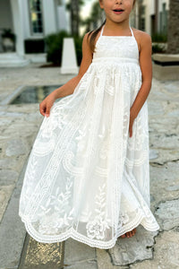 INDIE BLUE Dresses Madeline Lace Dress (white)