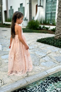 INDIE BLUE Dresses Madeline Lace Dress (natural pink)