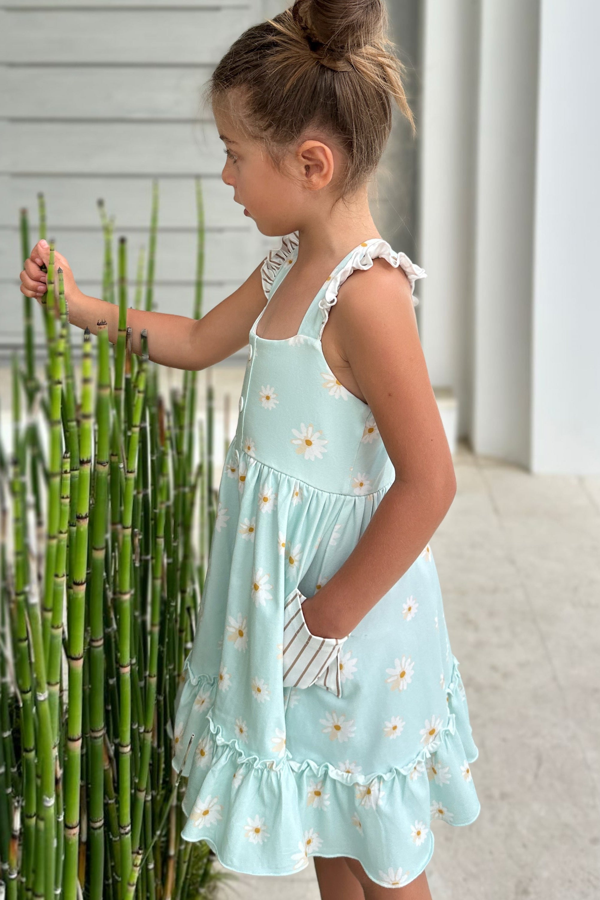 Bree Crossback Dress (daisy) FINAL SALE – INDIE BLUE