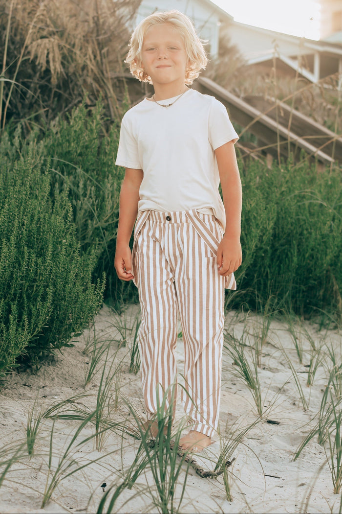 SS Boy's Bottoms Finn Pants (birch stripe)