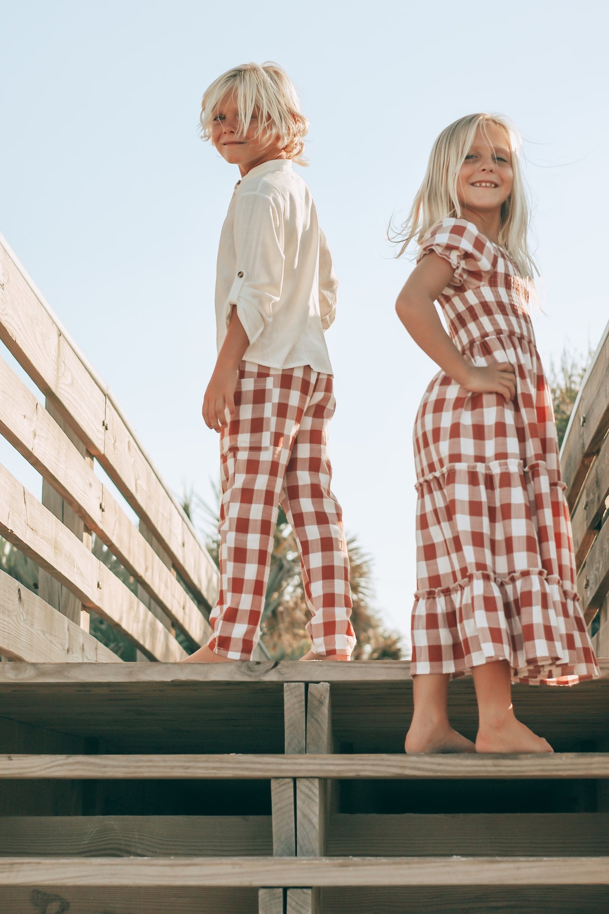 SS Boy's Bottoms Finn Pants (spice checkered)