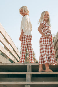 SS Boy's Bottoms Finn Pants (spice checkered)
