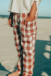 SS Boy's Bottoms Finn Pants (spice checkered)