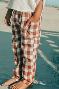 SS Boy's Bottoms Finn Pants (spice checkered)