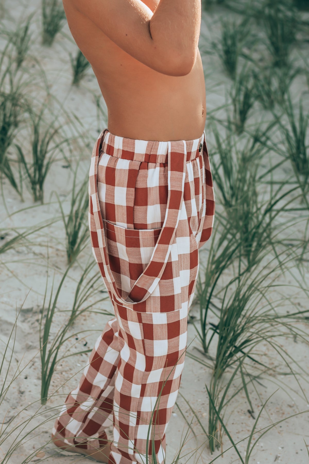 SS Boy's Bottoms Finn Pants (spice checkered)