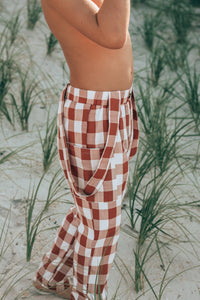 SS Boy's Bottoms Finn Pants (spice checkered)