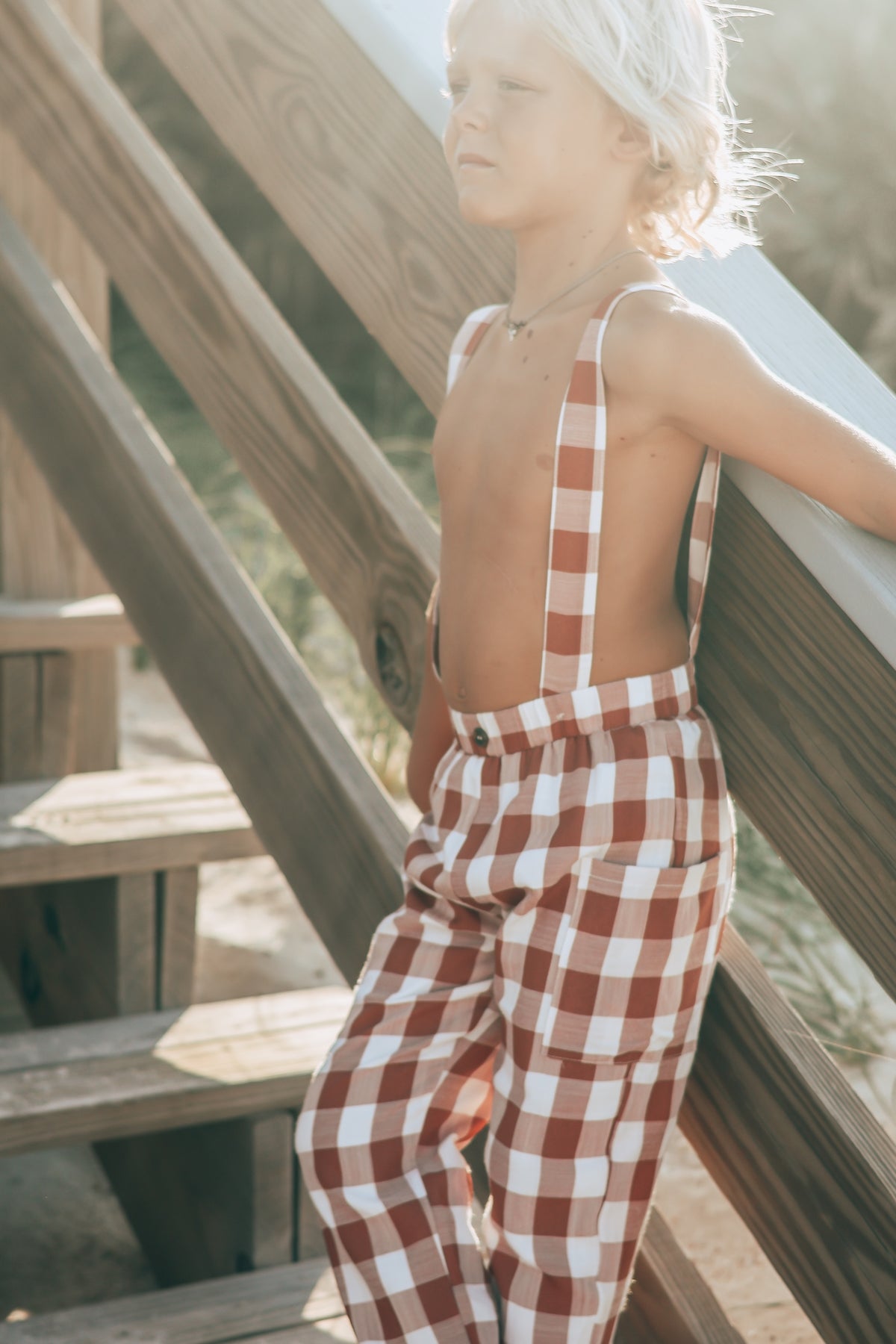 SS Boy's Bottoms Finn Pants (spice checkered)
