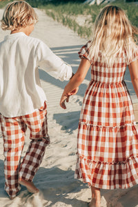 SS Boy's Bottoms Finn Pants (spice checkered)