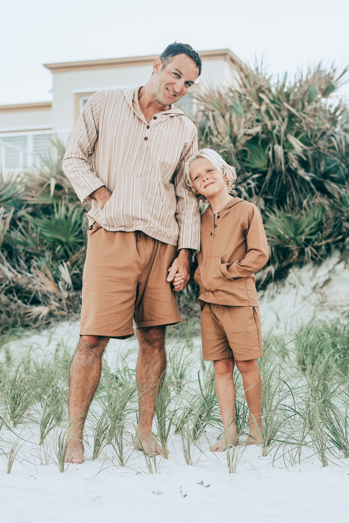 SS Boy's Top Knox Hoodie (amber linen)