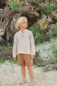 SS Boy's Top Knox Hoodie (birch stripe)