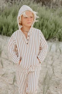 SS Boy's Top Knox Hoodie (birch stripe)