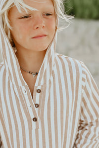 SS Boy's Top Knox Hoodie (birch stripe)