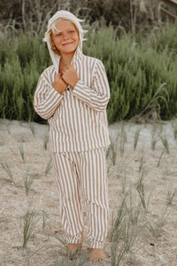 SS Boy's Top Knox Hoodie (birch stripe)