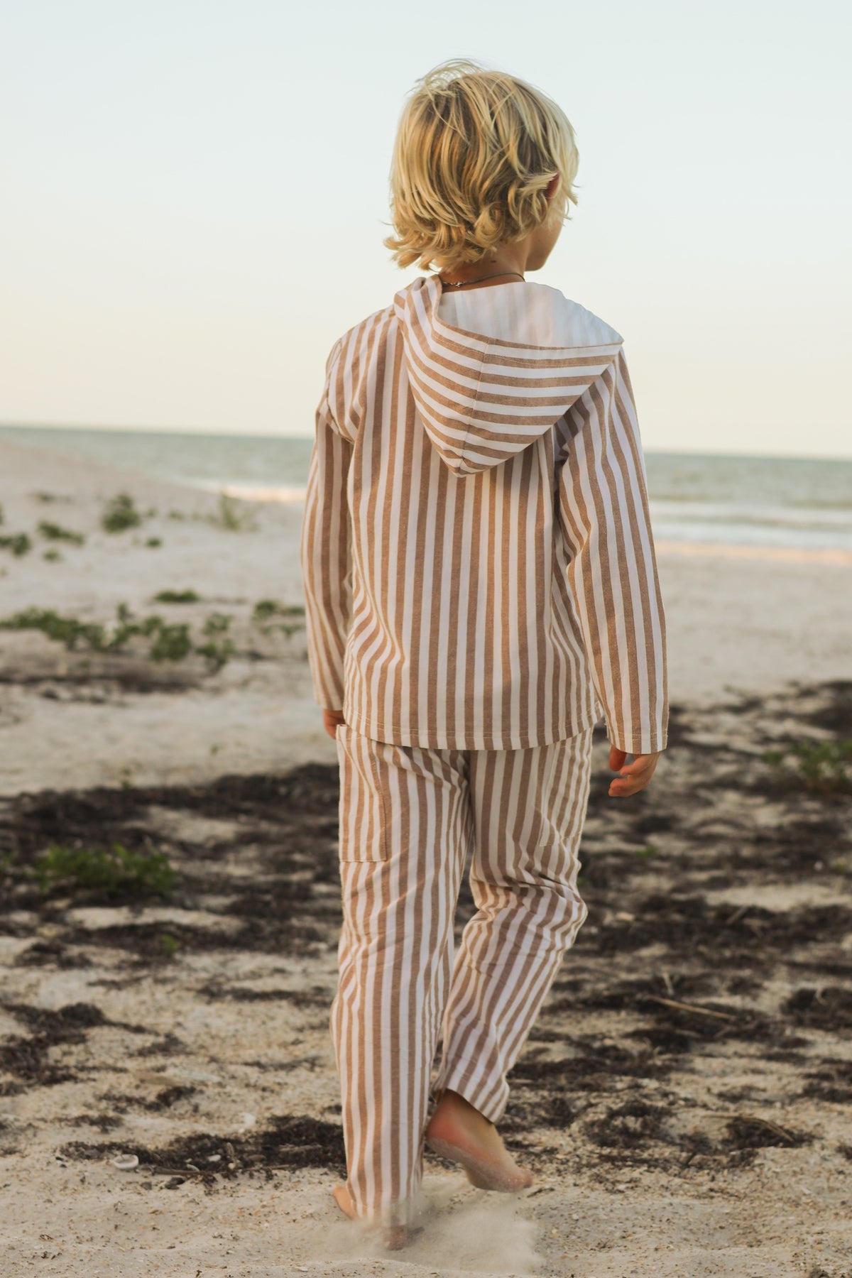 SS Boy's Top Knox Hoodie (birch stripe)