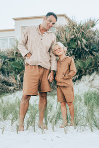 SS Boy's Bottoms Knox Shorts (amber linen)