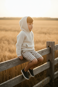 SS Boy's Bottoms Knox Shorts (birch stripe)