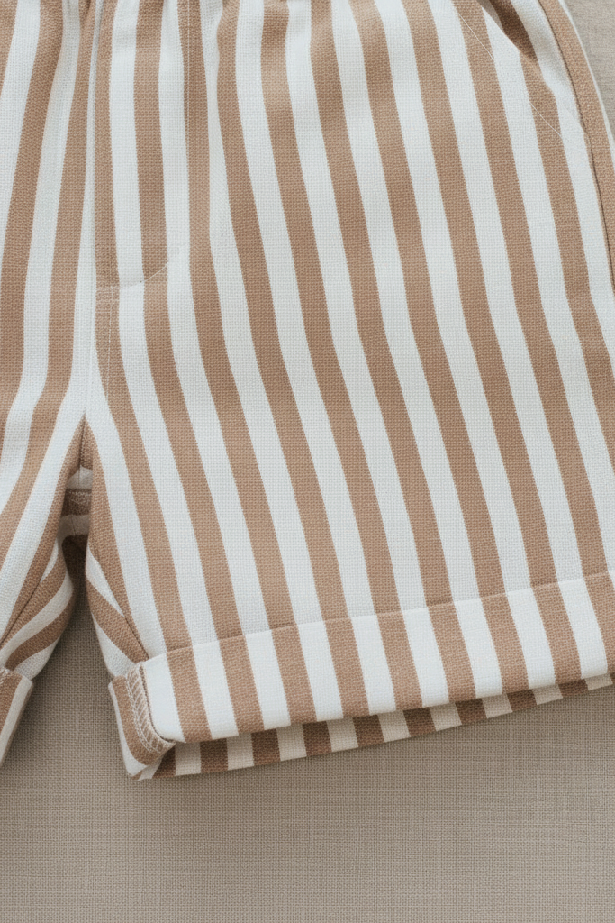 SS Boy's Bottoms Knox Shorts (birch stripe)