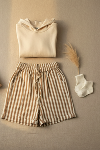 SS Boy's Bottoms Knox Shorts (birch stripe)